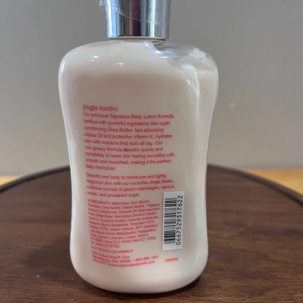 Bath & Body Works Jingle‎ Bellini Body Lotion 8oz Signature Collection Holiday